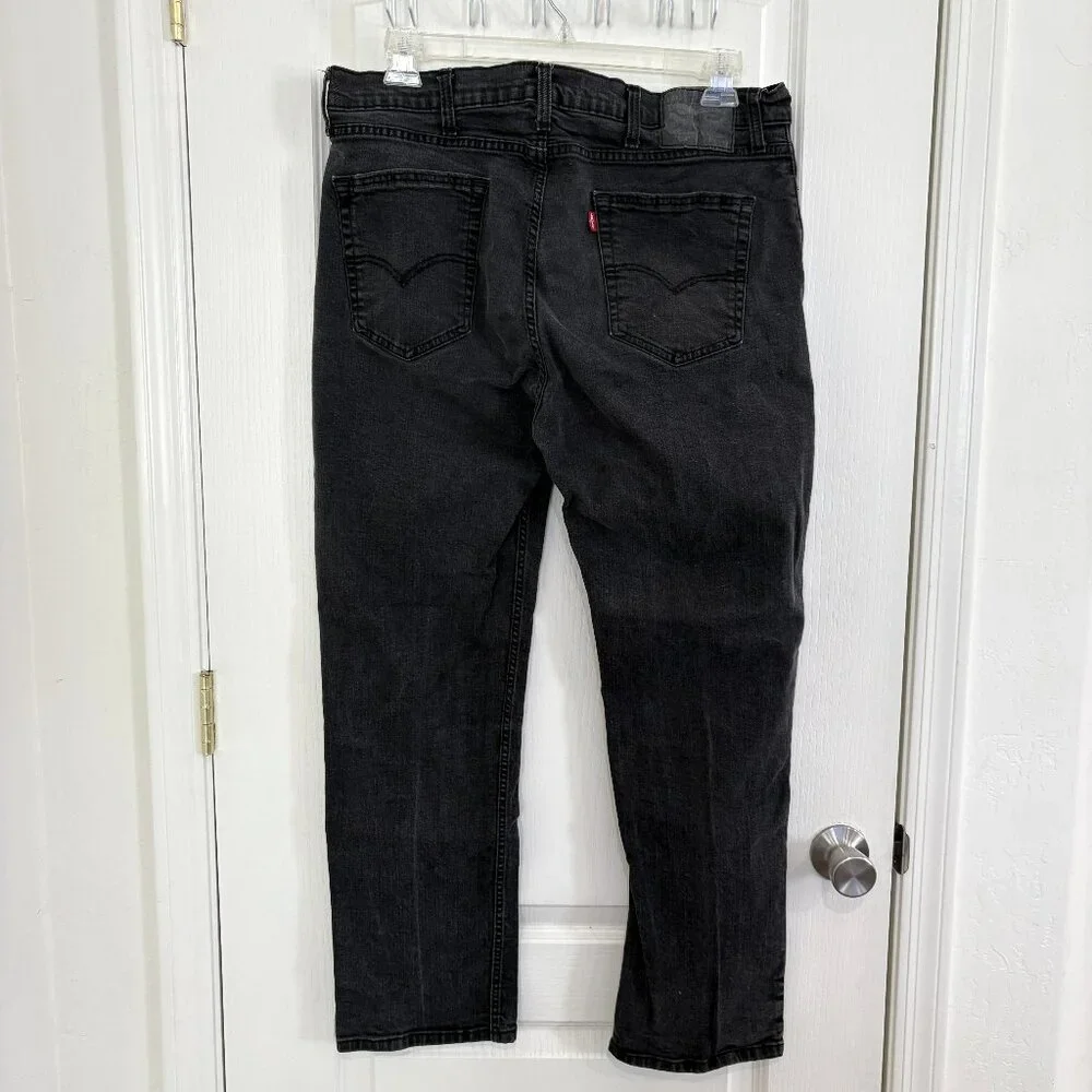 Levi's 514 Straight Fit Jeans 99% Cotton Black Midnight Men's Size 40 x 32